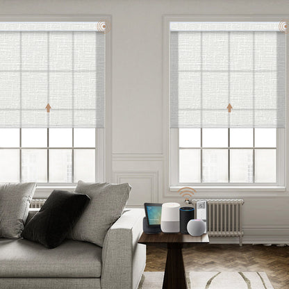 Kincmo Motorized Light Filtering Roller Shades 75% Blackout - Classic