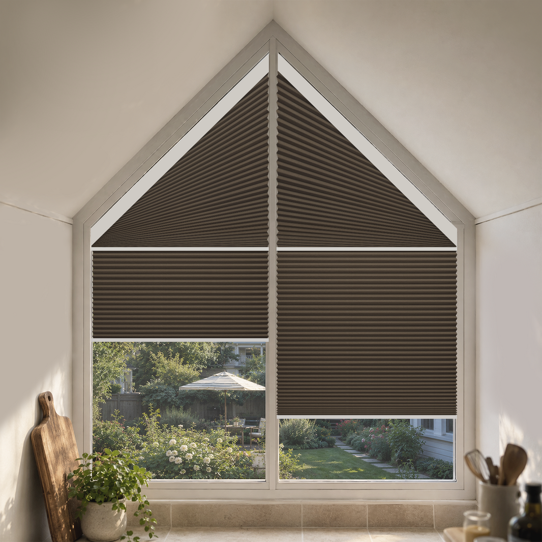 Kincmo Motorized Trapezoid Cellular Shades