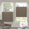 Kincmo No Drill Top Down Bottom Up Cellular Shades, Motorized 100% Blackout