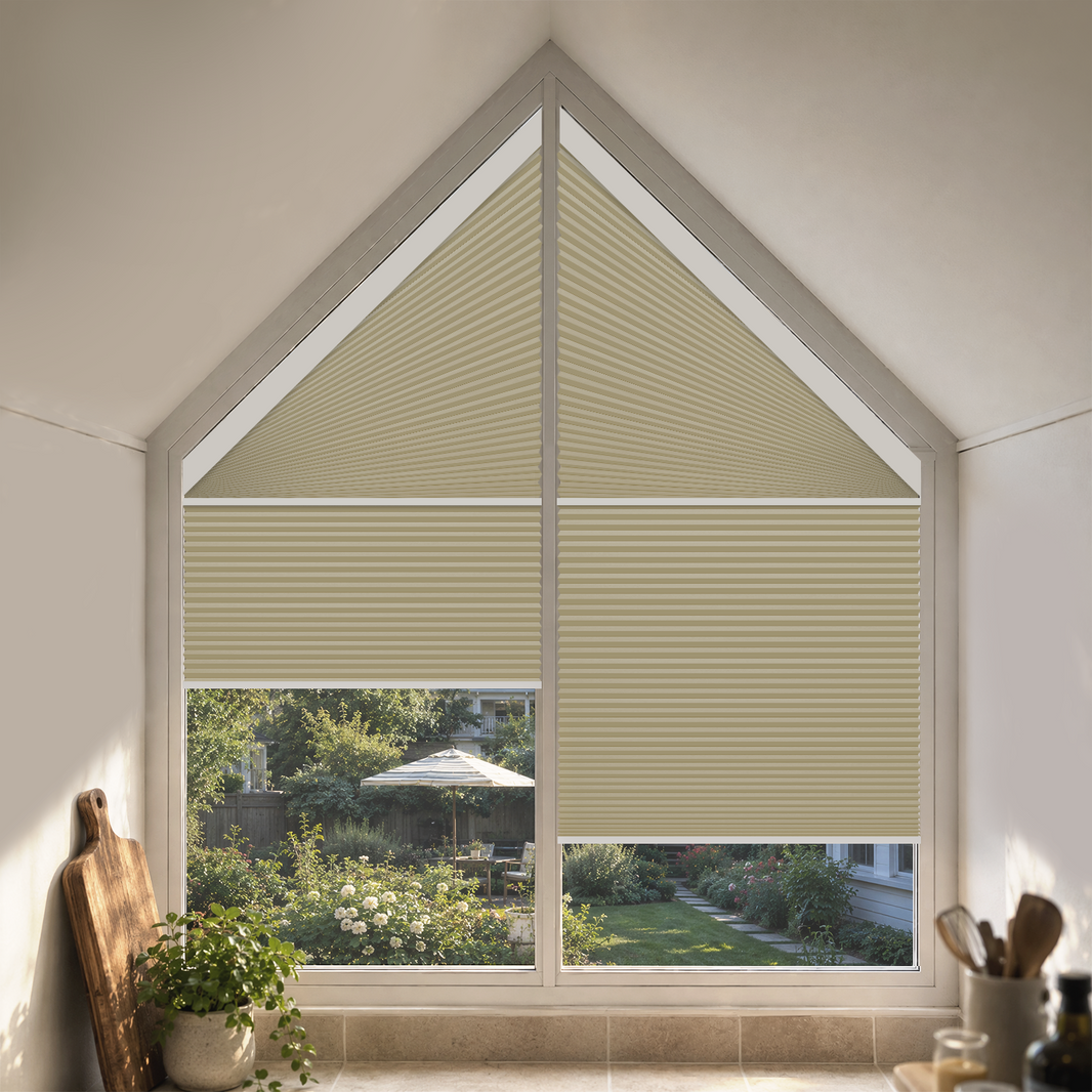 Kincmo Motorized Trapezoid Cellular Shades
