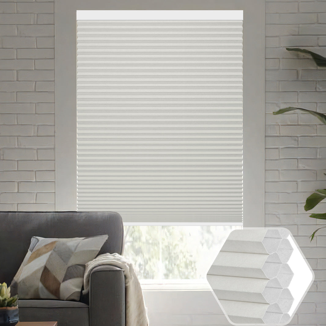 Kincmo Energy-Saving, 100% Blackout Motorized Cellular Shades | Double-Cell