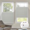 Kincmo No Drill Top Down Bottom Up Cellular Shades, Motorized 100% Blackout | Double Cell