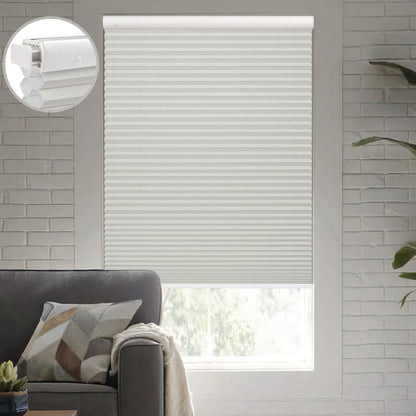 Kincmo No Drill Cellular Shades, Motorized 100% Blackout | Double-Cell