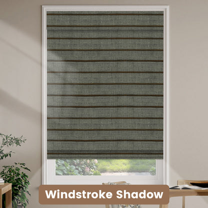 Kincmo Natural Jute Motorized Woven Wood Shades 50%/70%/100% Blackout - Designer