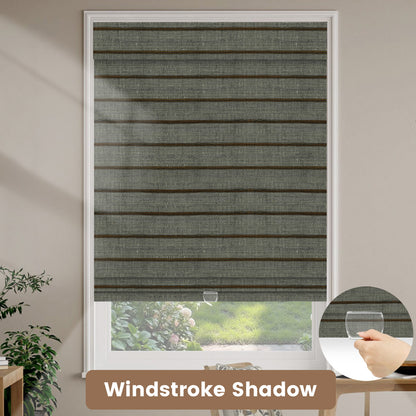 Kincmo Cordless Woven Wood Shades 50%/70%/100% Blackout - Designer
