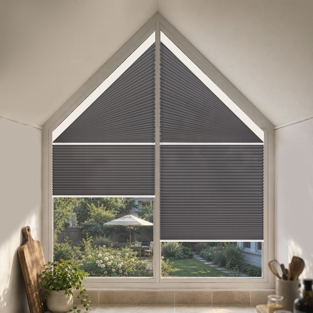 Kincmo Motorized Trapezoid Cellular Shades