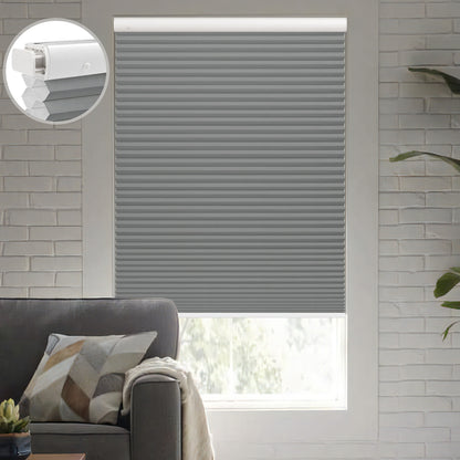 Kincmo No Drill Cellular Shades, Motorized 100% Blackout | Double-Cell