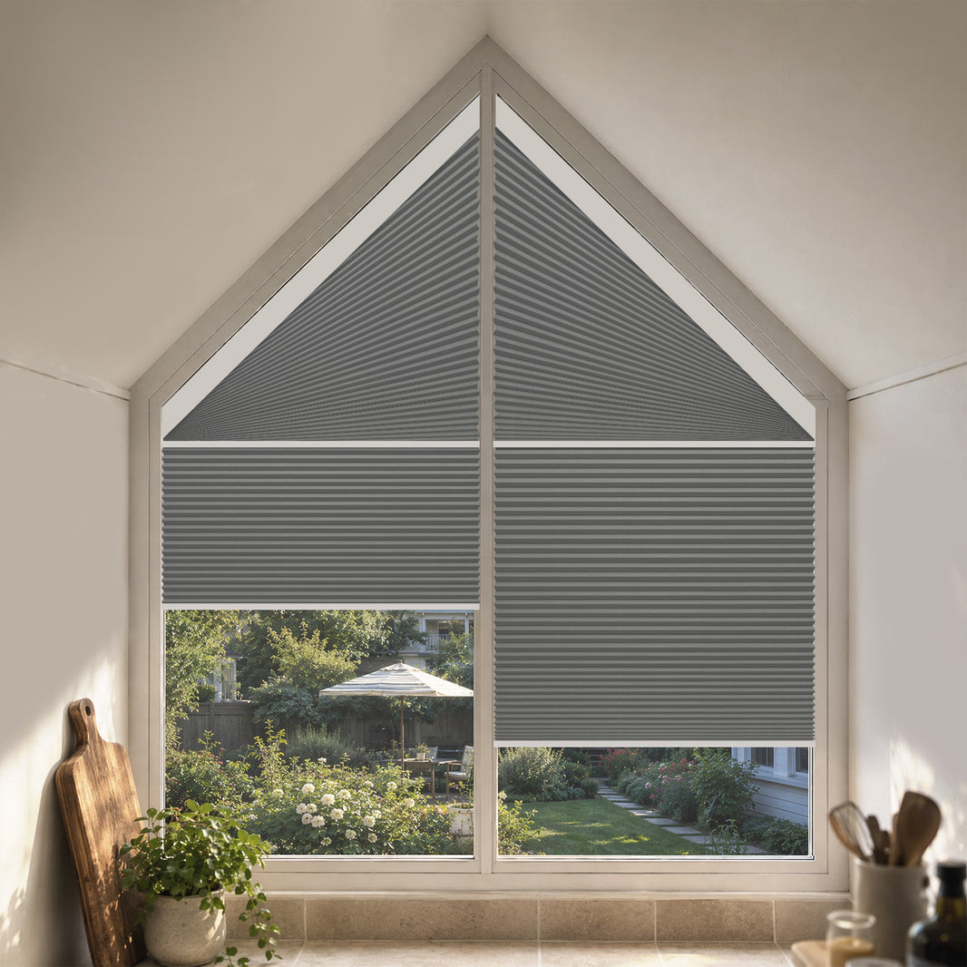 Kincmo Motorized Trapezoid Cellular Shades