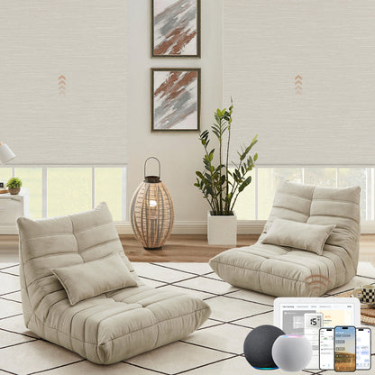 Kincmo Motorized Roller Shades 100% Blackout - Dreamy