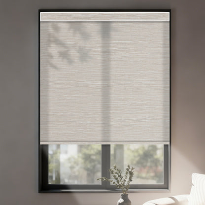 dreamy light filtering motorized roller shades