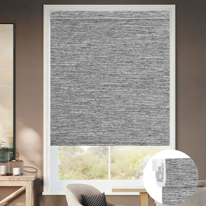 Kincmo No Drill Shades, Motorized 100% Blackout - Dreamy