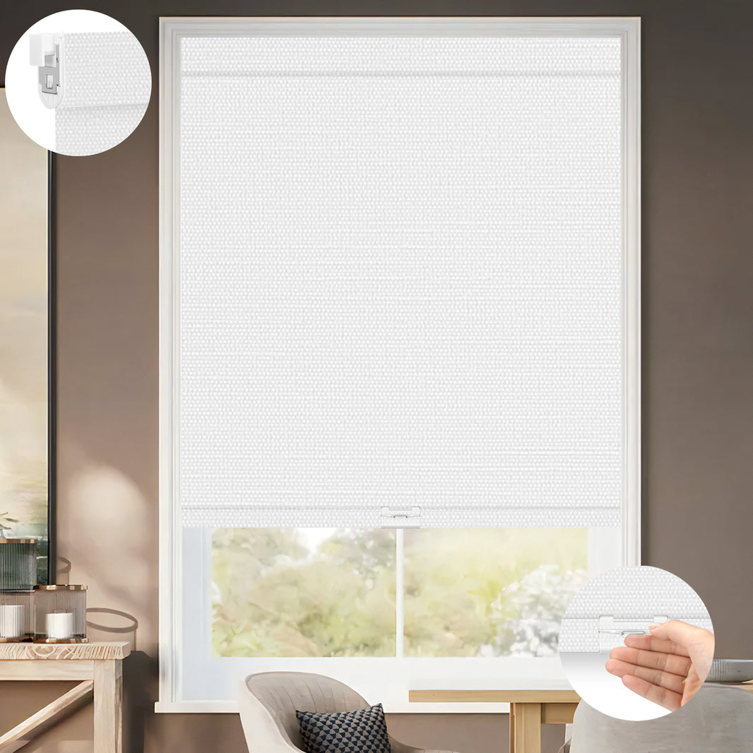 Kincmo No Drill Cordless Roller Shades 100% Blackout - Dreamy