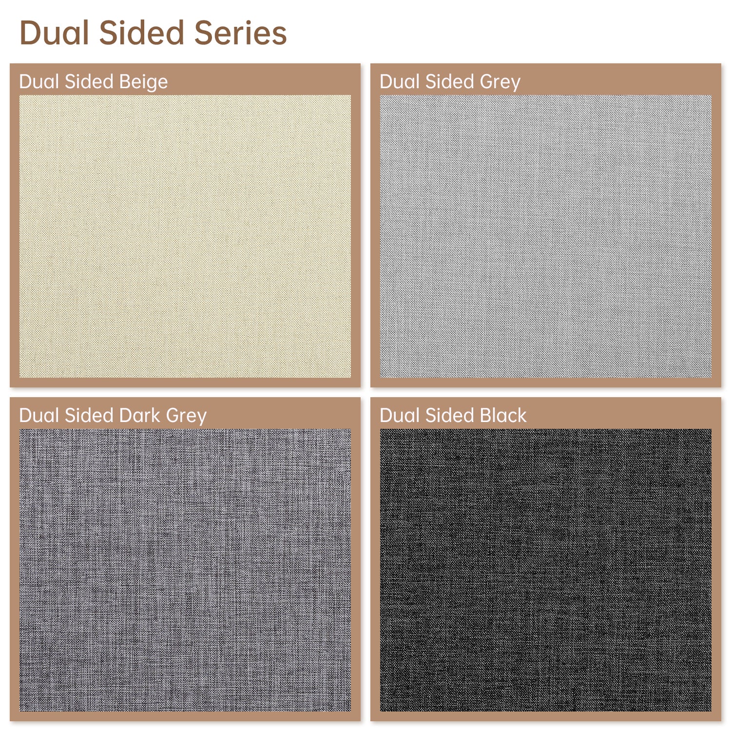 Kincmo 100% Blackout Roller Fabric Swatches