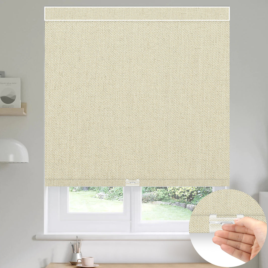 Kincmo Cordless 100% Blackout Roller Shades - Dual Sided