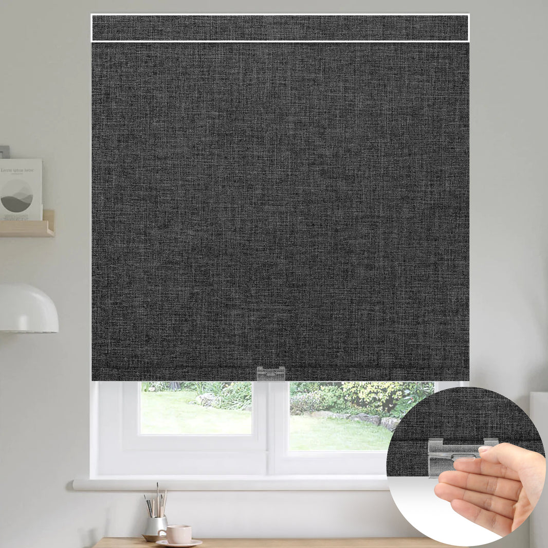 Kincmo Cordless 100% Blackout Roller Shades - Dual Sided