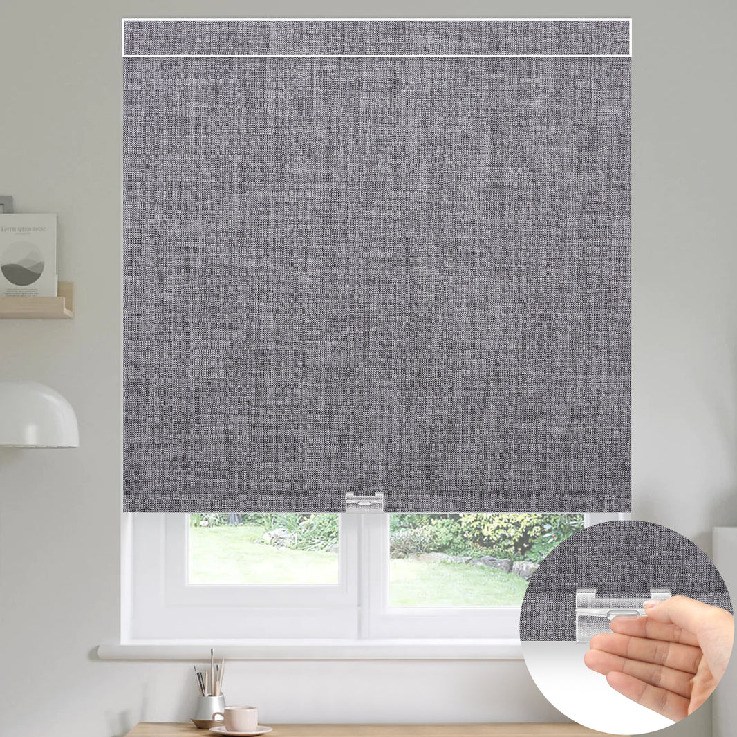 Kincmo Cordless 100% Blackout Roller Shades - Dual Sided