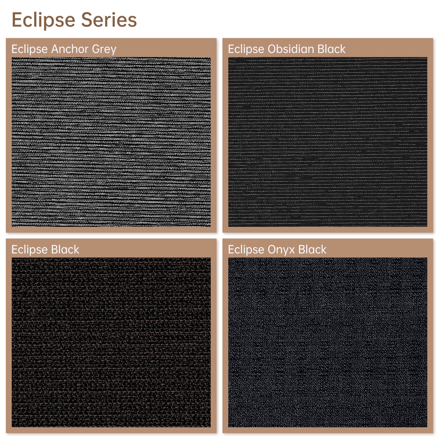Kincmo 100% Blackout Roller Fabric Swatches