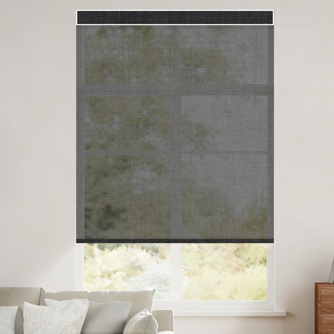 semi transparent roller blinds grey