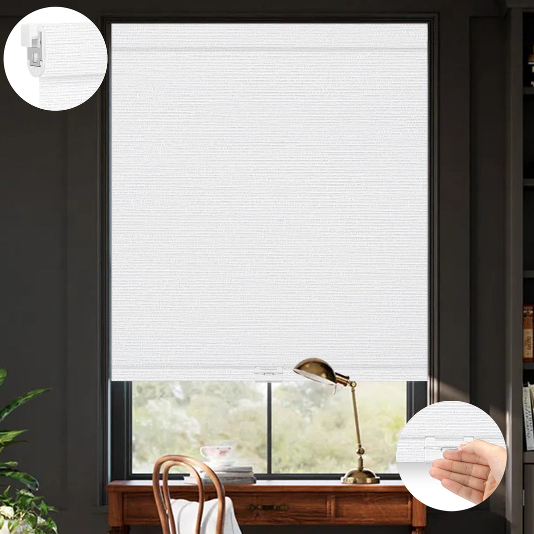 Kincmo No Drill Cordless Roller Shades 100% Blackout - Elegant