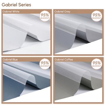 Kincmo Motorized Zebra Shades 95% Blackout - Gabriel