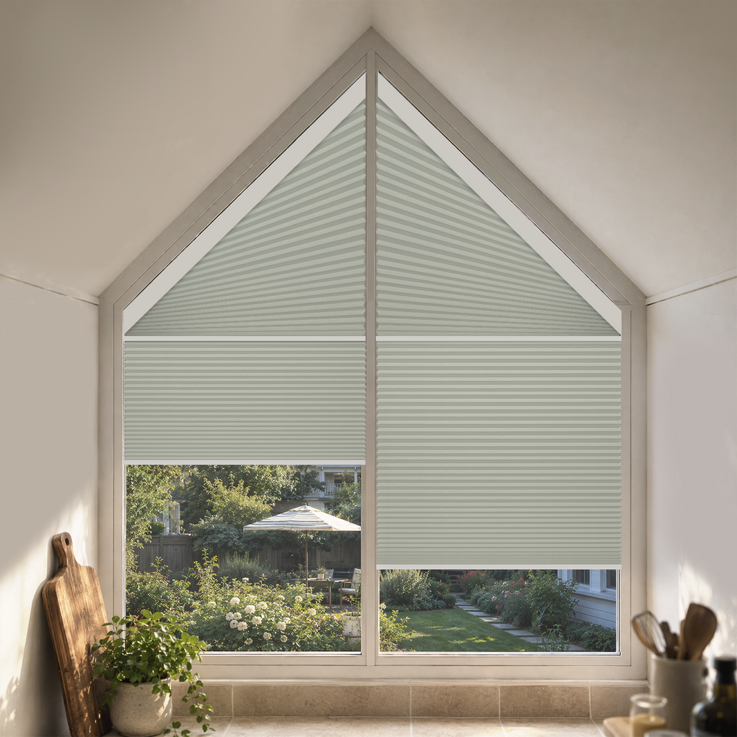 Kincmo Motorized Trapezoid Cellular Shades