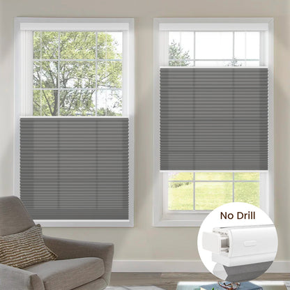 Kincmo No Drill Top Down Bottom Up Cellular Shades, Motorized Light Filtering