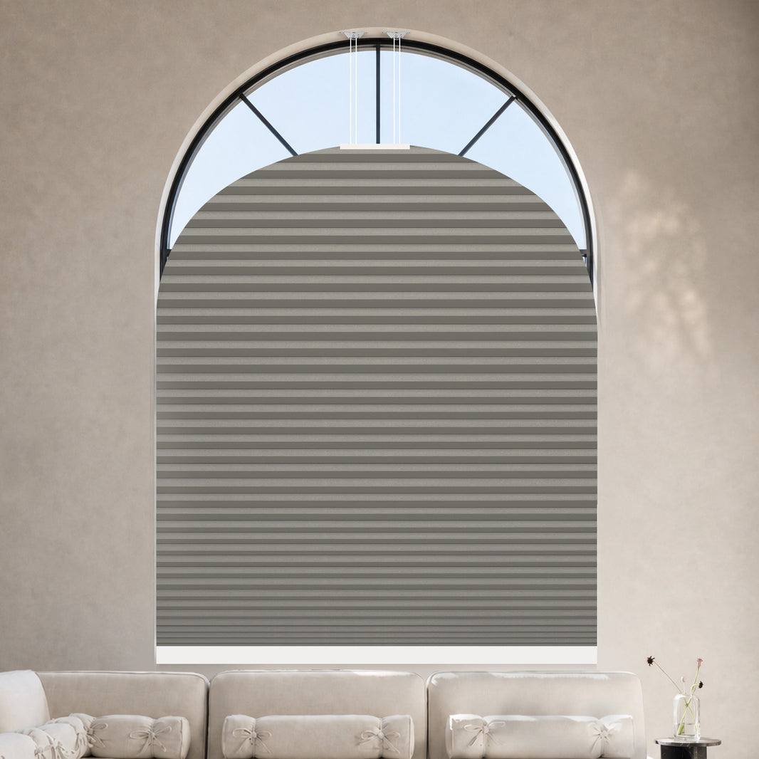 Kincmo Motorized Elongated Arched Cellular Shades