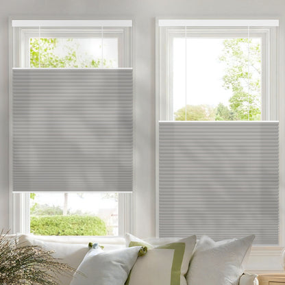 Kincmo Motorized Light Filtering Top Down Bottom Up Cellular Shades | Double Cell