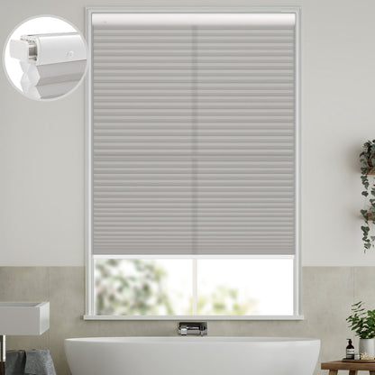 Kincmo No Drill Cellular Shades, Motorized Light Filtering | Double-Cell