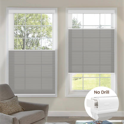 Kincmo No Drill Top Down Bottom Up Cellular Shades, Motorized Light Filtering | Double Cell