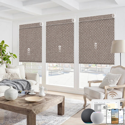 Kincmo Motorized Roller Shades 100% Blackout - Groove