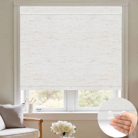 Kincmo Cordless Roller Shades 100% Blackout - Linen