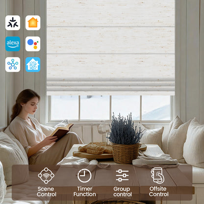 smart linen roman shades