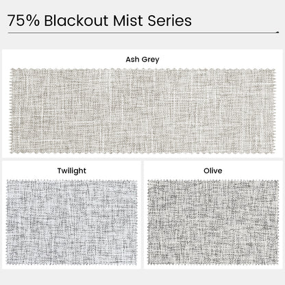 Kincmo Light Filtering Roller Fabric Swatches