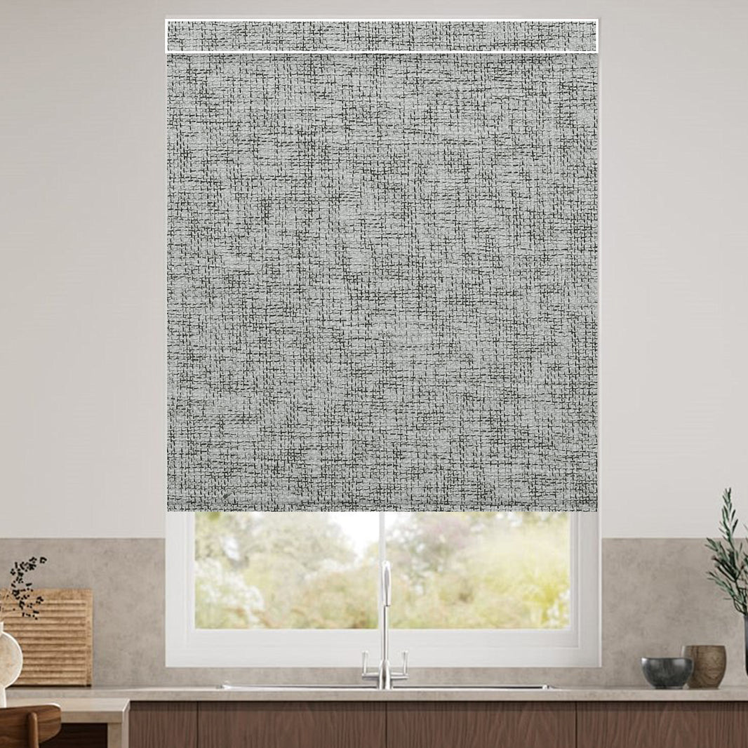 Kincmo Motorized Roller Shades 100% Blackout - Mist