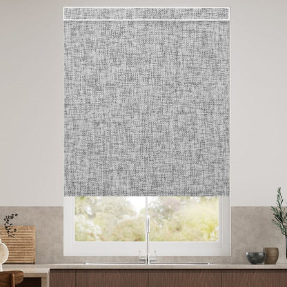 Kincmo Motorized Roller Shades 100% Blackout - Mist