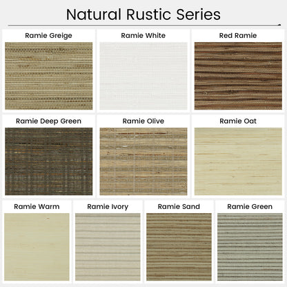 Kincmo Woven Wood Shade Fabric Swatches - Natural Rustic