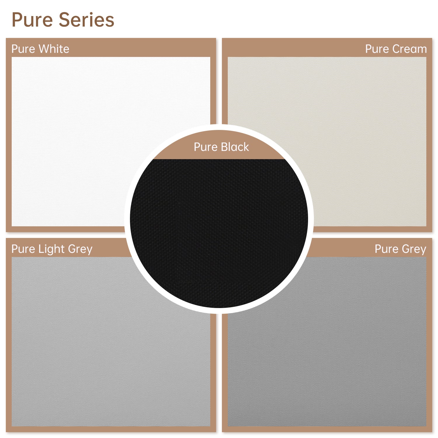 Kincmo 100% Blackout Roller Fabric Swatches