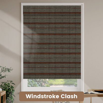 Kincmo Natural Jute Motorized Woven Wood Shades 50%/70%/100% Blackout - Designer