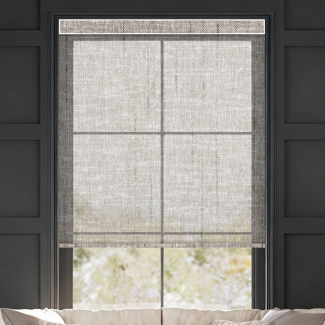 Kincmo Motorized Light Filtering Roller Shades 50% Blackout - Sheer