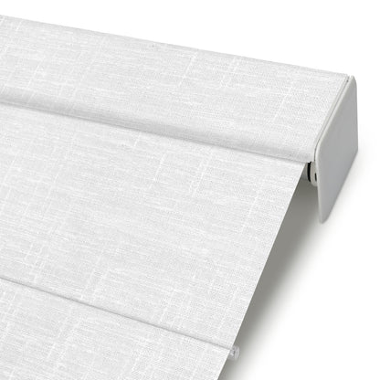 Kincmo Motorized Light Filtering Roman Shades 50% Blackout - Sheer
