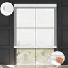 Kincmo No Drill Cordless Light Filtering Roller Shades 50% Blackout - Sheer