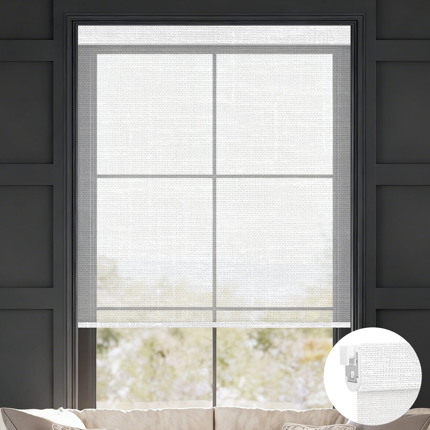 motorized 50% blackout no drill blinds