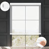 Kincmo No Drill Cordless Light Filtering Roller Shades 50% Blackout - Sheer