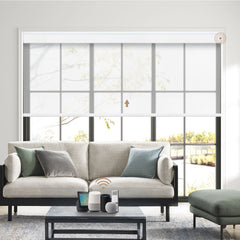 Kincmo Motorized Light Filtering Roller Shades 50% Blackout - Sheer
