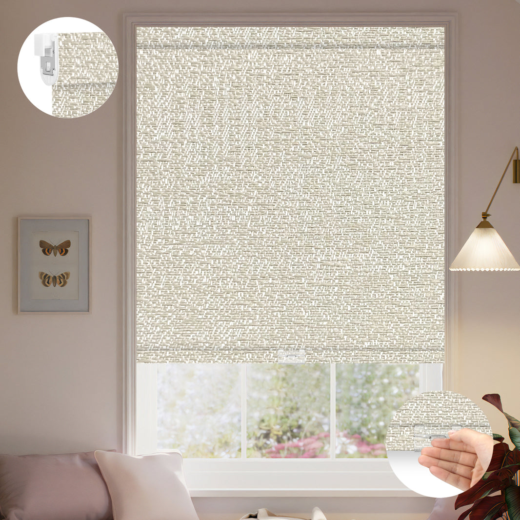 Kincmo No Drill Cordless Roller Shades 100% Blackout - Starscape