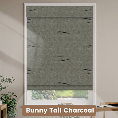 Kincmo Natural Jute Motorized Woven Wood Shades 50%/70%/100% Blackout - Designer