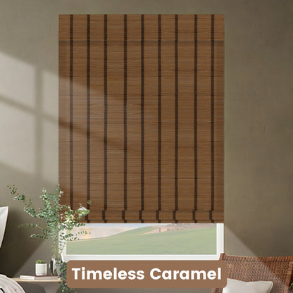 Kincmo Motorized 100% Bamboo Shades 50%/70%/100% Blackout - Pure Bamboo