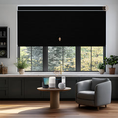 Kincmo Motorized Roller Shades 100% Blackout - WaterProof Vinyl