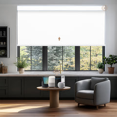 Kincmo Motorized Roller Shades 100% Blackout - WaterProof Vinyl